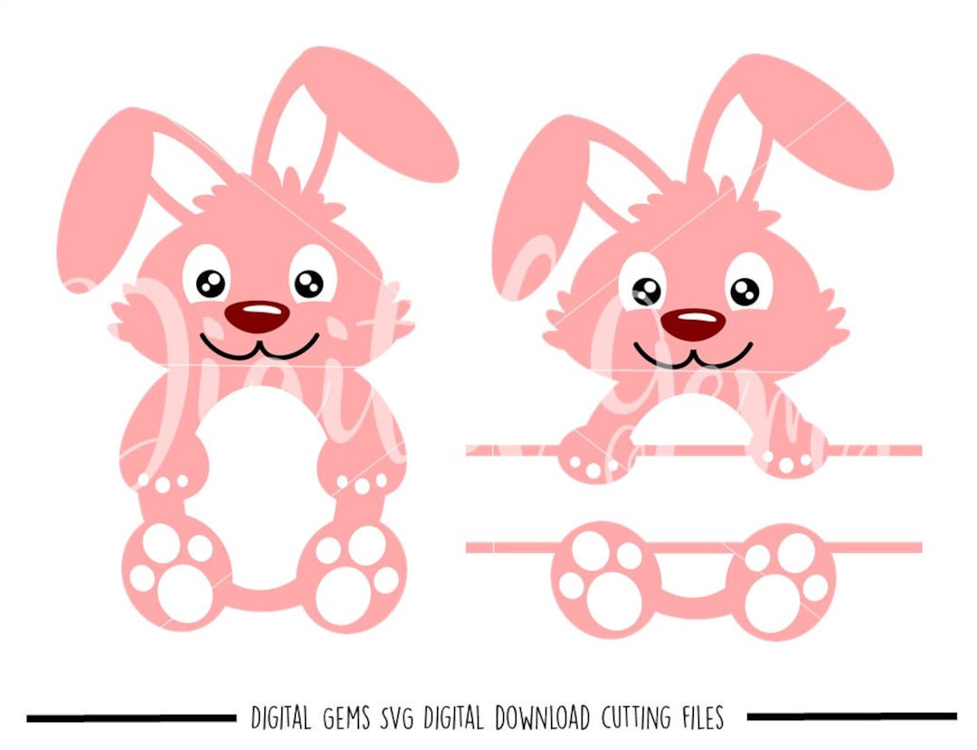 Bunny Rabbit, Easter Svg / Dxf / Eps / Png Files. Digital Download ...