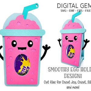 Egg holder SVG | Smoothie design. Digital download. Works with Cricut Joy / Explore / Maker and more!