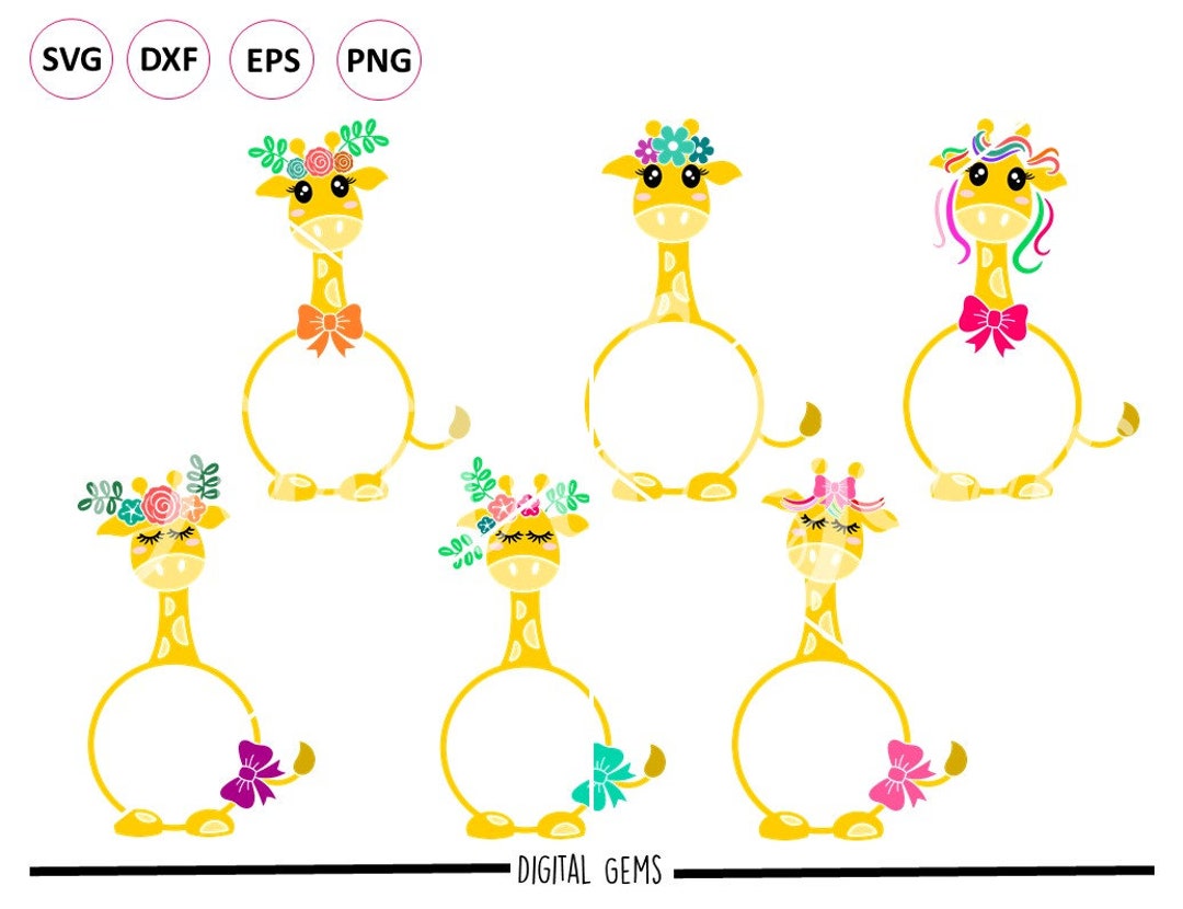 Giraffe Designs Svg / Dxf / Eps / Png Files. Download. Compatible With