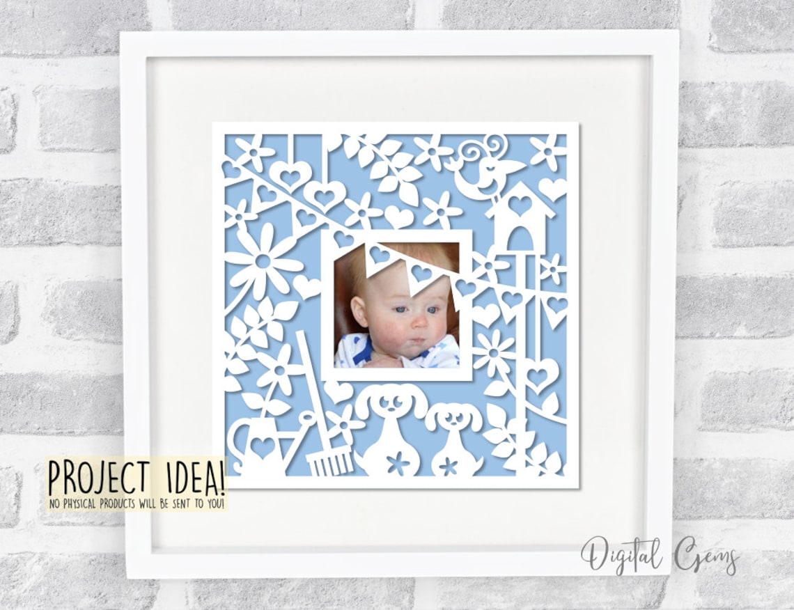 Frame Paper Cut Design Bundle. Svg / Dxf / Eps / Png Files and Pdf ...
