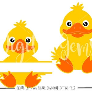 Duck, Duckling, Easter svg / dxf / eps files. Digital download. Compatible with Cricut and Silhouette machines. Small commercial use ok.