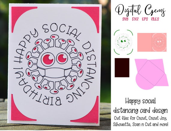 Happy Birthday. Cricut Joy Card Design. Svg / Dxf / Eps Files. Digital  Download. 