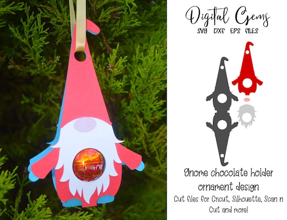 Download Gnome Chocolate Holder Ornament Christmas Design Svg Dxf Etsy