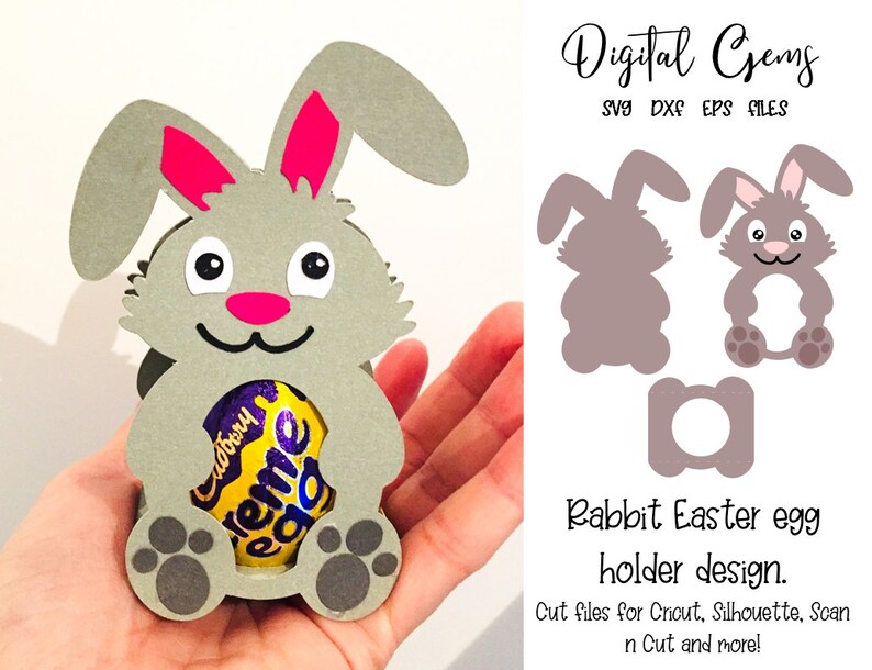 Download Rabbit Easter svg / dxf / eps files. Digital download. | Etsy