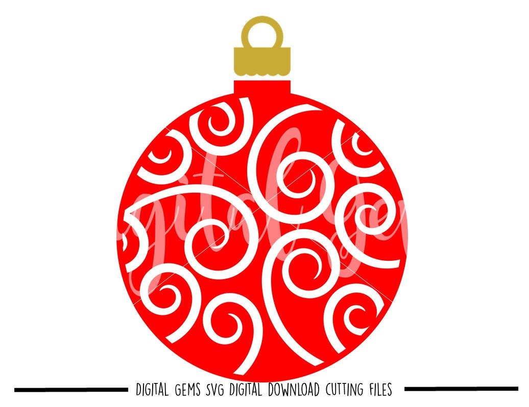 Download Bauble Christmas svg / dxf / eps / png files. Digital | Etsy