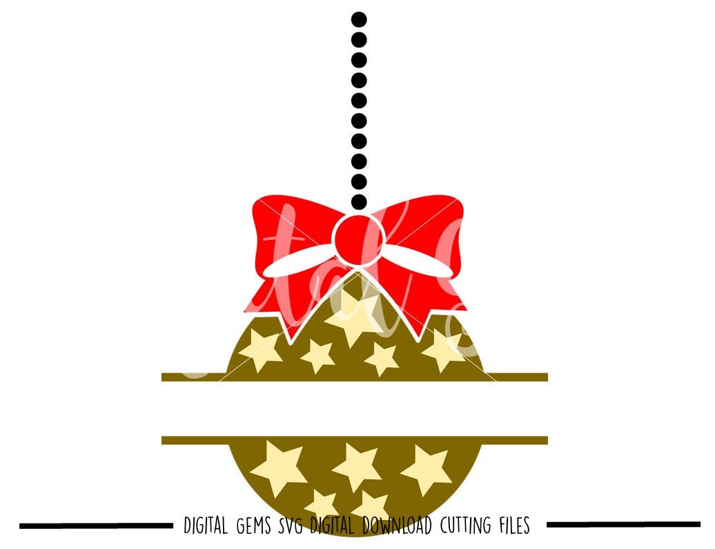 Download Christmas bauble svg / dxf / eps / png files. Digital | Etsy