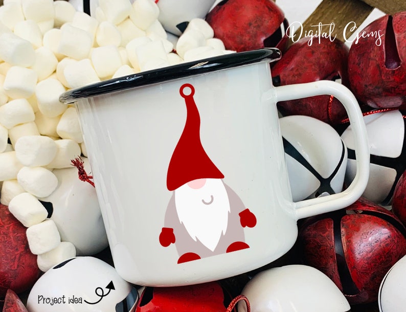 Download Gnome Christmas gift tag & bookmark designs svg / dxf ...