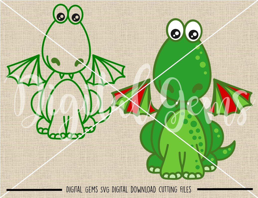 Dragon Svg / Dxf / Eps / Png Files. Digital Download. Compatible With ...