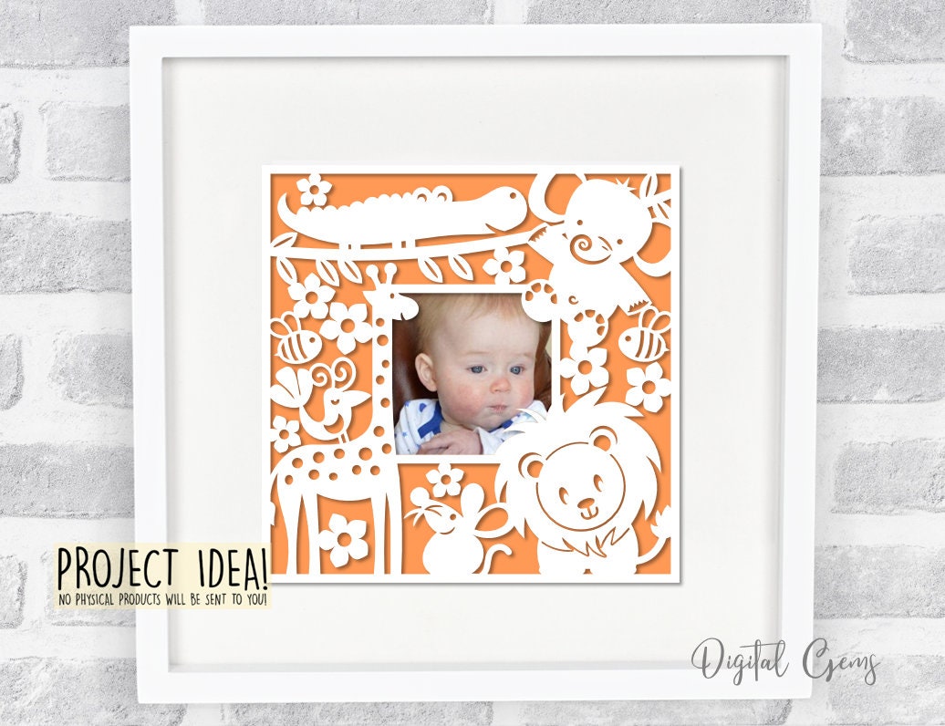 Frame Paper Cut Design Bundle. Svg / Dxf / Eps / Png Files and Pdf ...