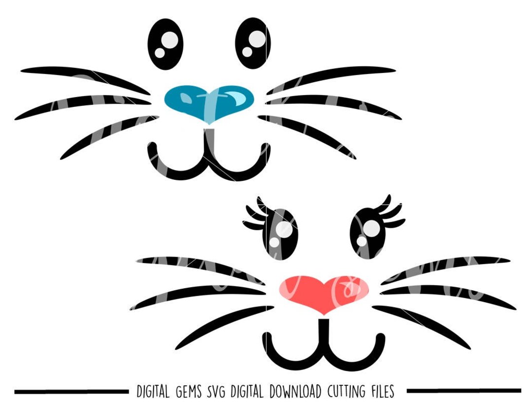 Bunny Rabbit Face Easter Svg / Dxf / Eps Files. the Files Work Well ...