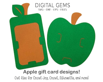 Apple Gift Card Holder SVG: Teacher Appreciation Design (Digital Download)