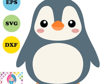 Penguin SVG: projekt zwierząt z papieru (pobieranie cyfrowe)