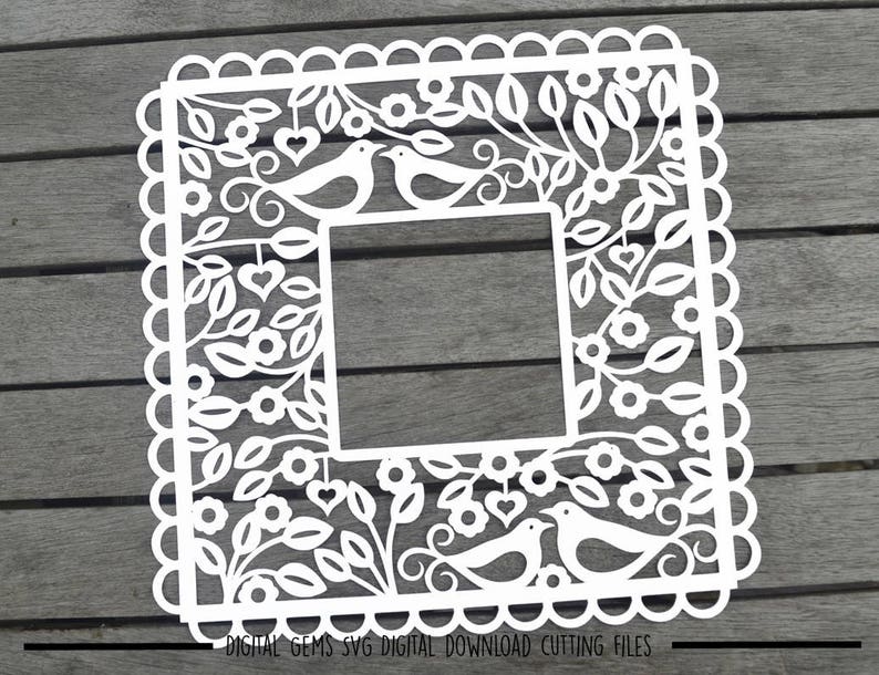 Frame Paper Cut Svg / Dxf / Eps / Files and Pdf / Png Etsy