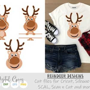 Reindeer svg / dxf / eps / png files. Digital download. Compatible with Cricut, Silhoueete, SCAL, Scan n Cut and more!