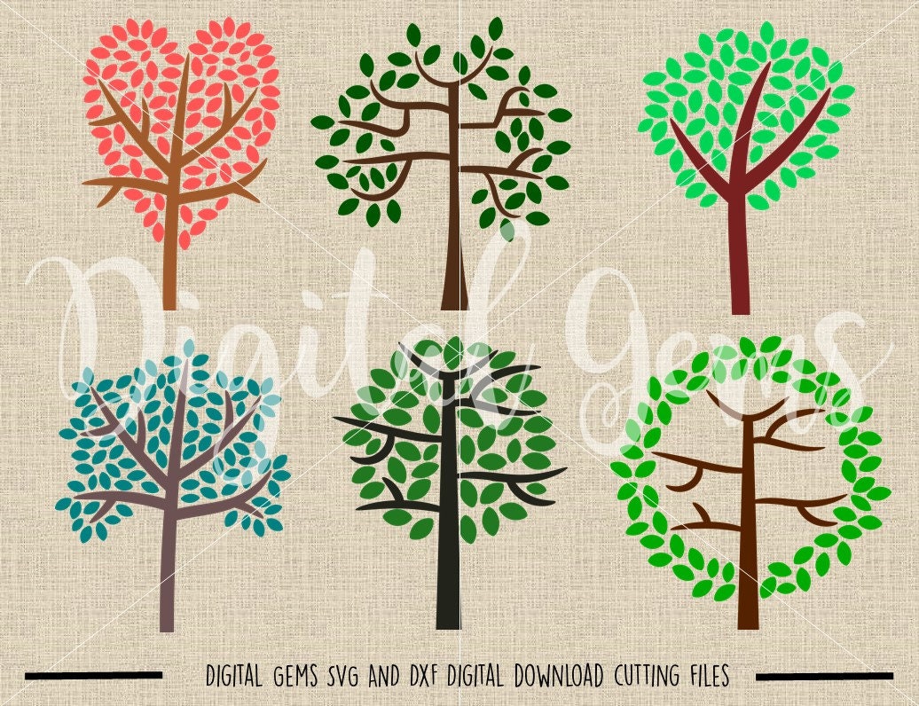 Tree Svg / Dxf / Eps / Png Files. Digital Download. Compatible With ...
