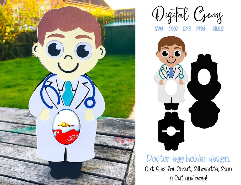 Download Doctor egg holder design svg / dxf / eps files. Digital | Etsy
