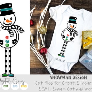 Snowman Snow Man svg / dxf / eps / png files. Download. Compatible with Silhouette, Cricut, SCAL, Scan n Cut. Small commercial use ok.