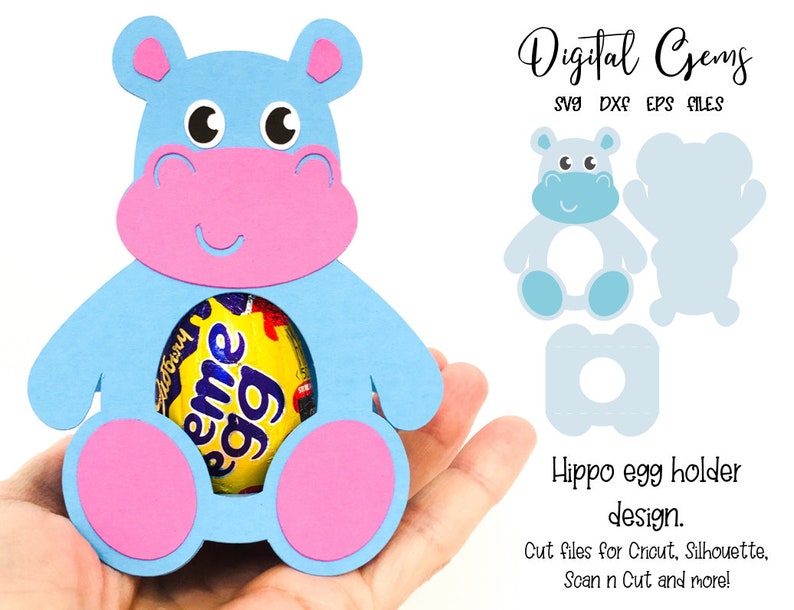 Download Hippo Giraffe Llamacorn and Monkey egg holder designs. svg ...