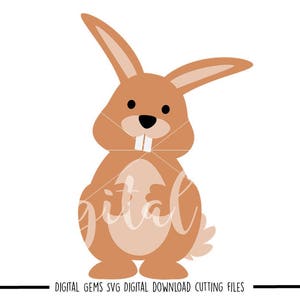 Bunny Rabbit svg / dxf / eps / png files. Digital download. Compatible with Cricut and Silhouette machines. Small commercial use ok.
