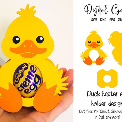 Chick Easter Egg Holder Svg / Dxf / Eps Files. Digital Etsy