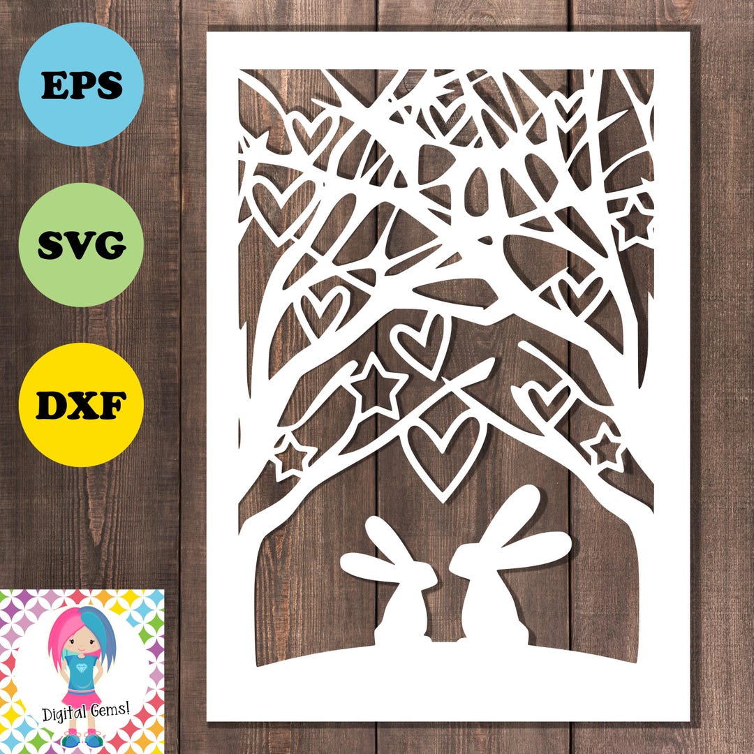 特別セーフ Design Cut Paper Rabbit - Png / Pdf & Files EPS DXF, SVG, テープ・マスキングテープ