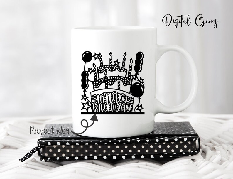 Happy Birthday Paper Cut Svg / Dxf / Eps / Png Files and Pdf / - Etsy