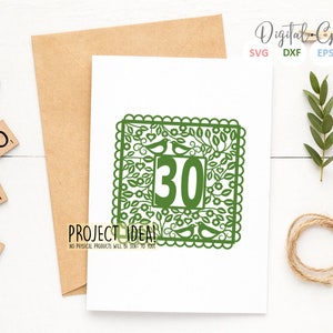Birthday Paper Cut Designs. Svg / Dxf / Eps / Png Files and Pdf / Png ...