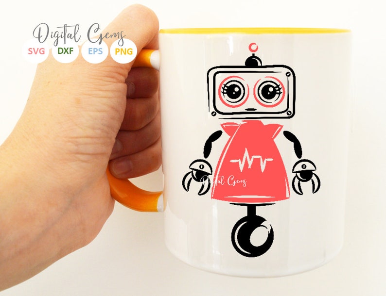 Download Robot svg / dxf / eps / png files. Digital download. | Etsy