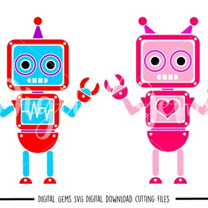 Roboter svg / dxf / eps / png Dateien. Digitaler Download. Kompatibel mit Cricut- und Silhouette-Maschinen. Kleingewerblicher Gebrauch ok