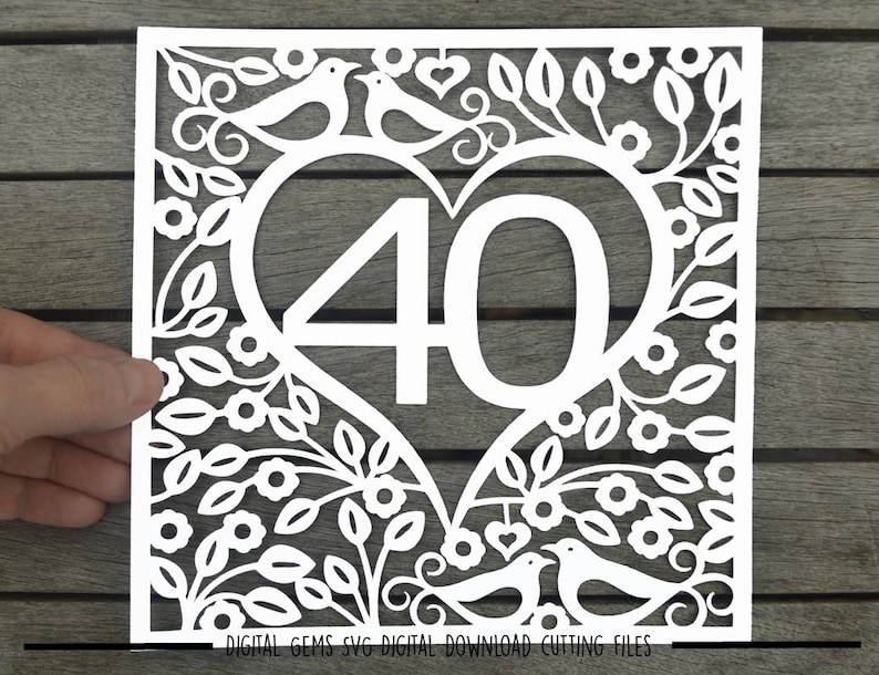 Small commercial use ok. Digital download Birthday paper cut svg dxf eps files and pdf png printable templates for hand cutting