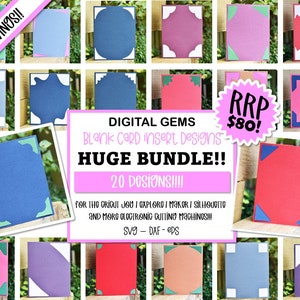 O enorme pacote de cartas! arquivos svg/dxf/eps. Baixar digitais. Compatível com Silhouette, Cricut, Cricut Joy e Scan n Cut.