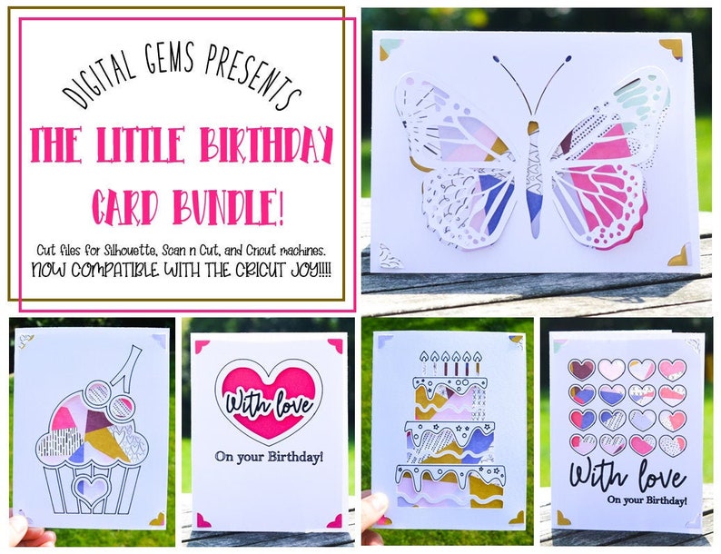 Download Birthday card bundle svg / dxf / eps files. Digital ...