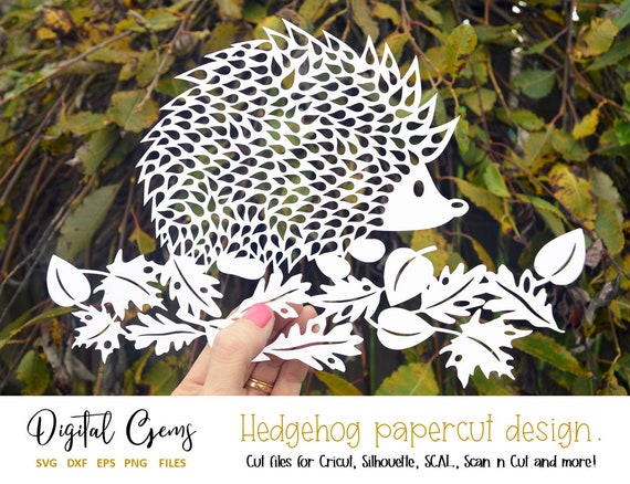 Download Hedgehog Paper Cut Design Svg Dxf Eps Png Files And Pdf Etsy