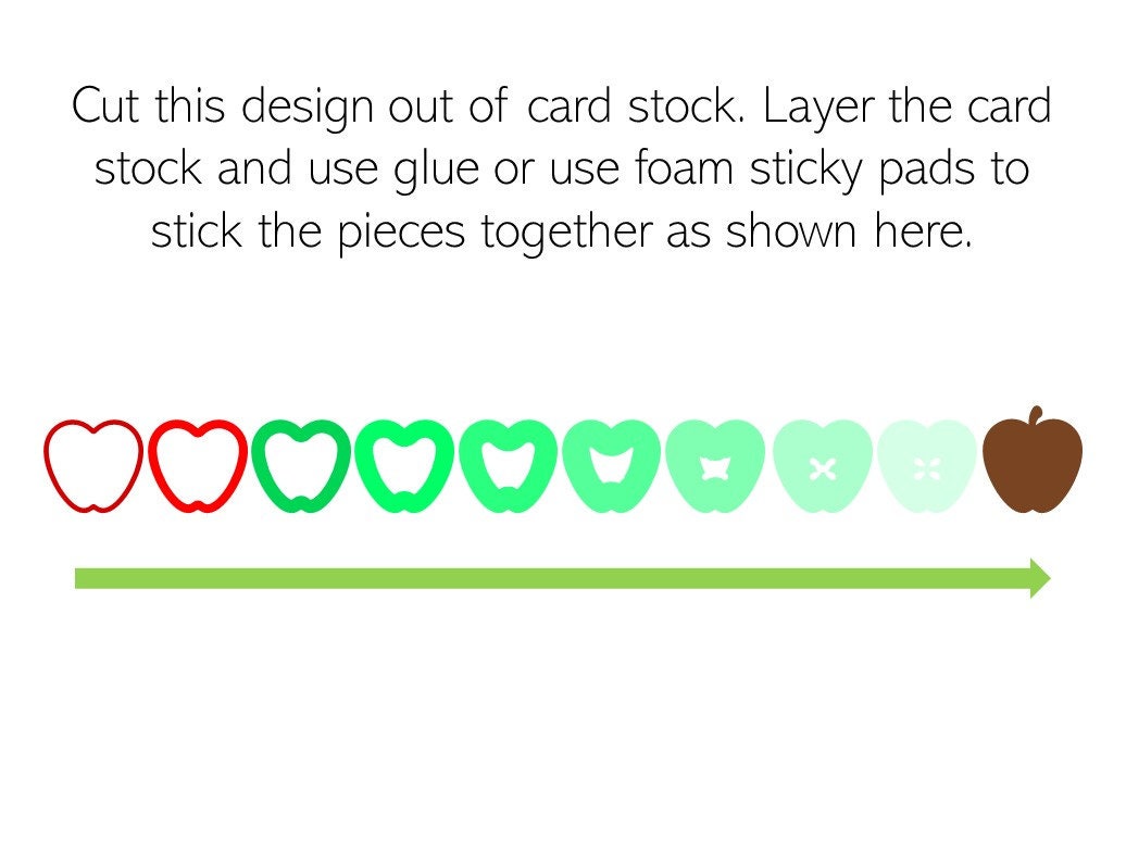 Apple Shadow Box SVG | Digital Download. Works With Cricut Joy ...