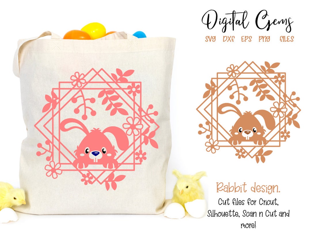 Rabbit, Easter Svg / Dxf / Eps / Png Files. Digital Download ...