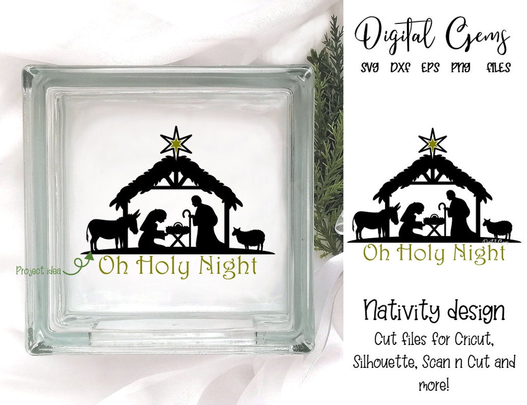 Nativity, Christmas Design Svg / Dxf / Eps / Png Files. Digital ...