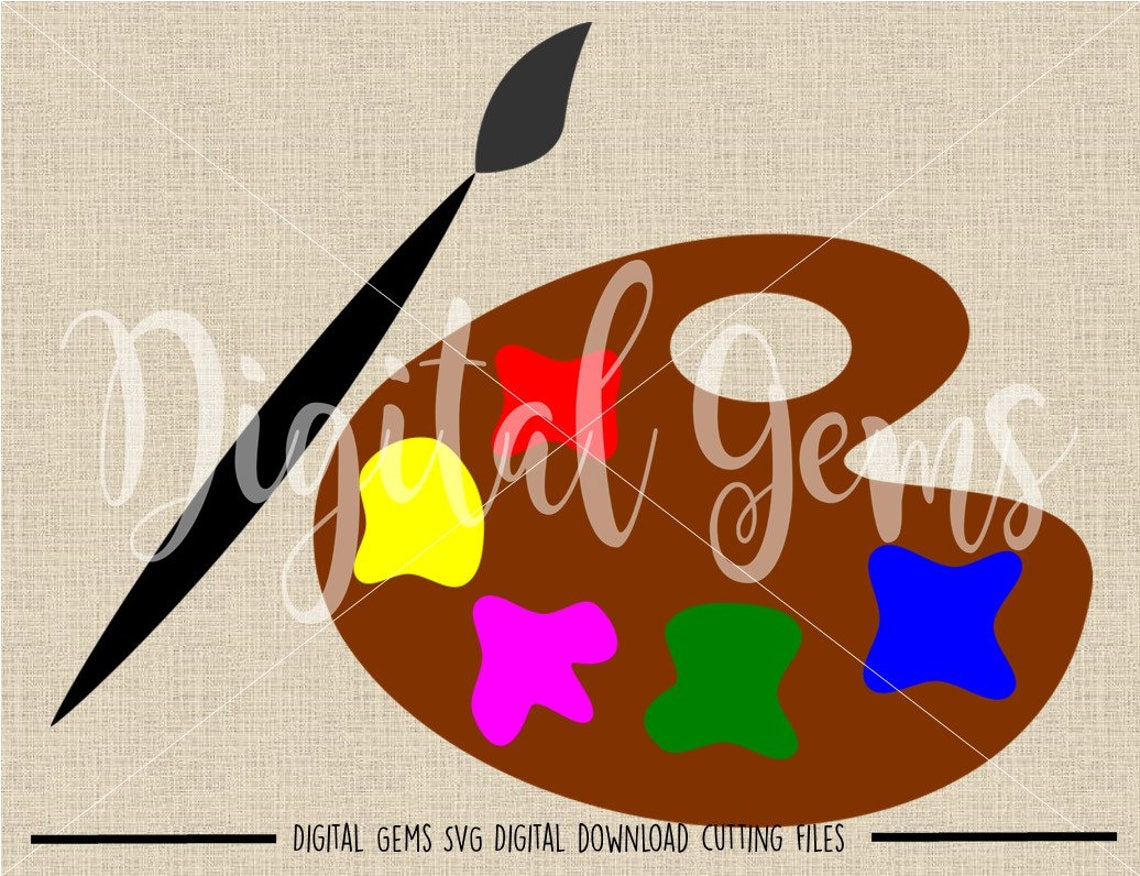 Paint Pallet svg / dxf / eps / png files. Digital download. | Etsy