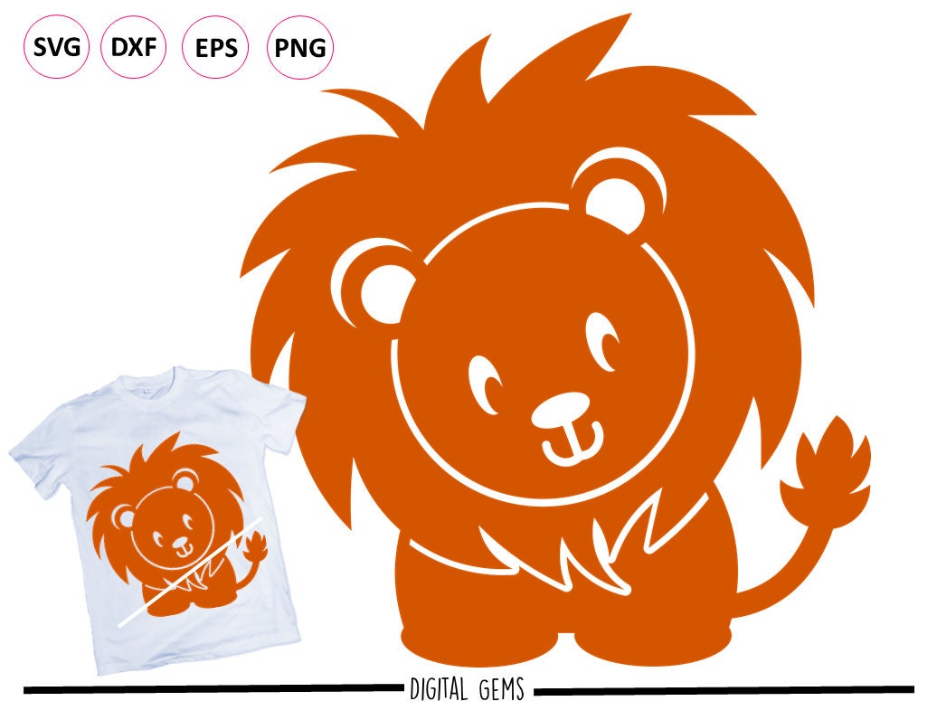 Download Lion svg / dxf / eps / png files. Digital download. Compatible | Etsy