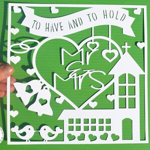 Mr And Mrs paper cut svg / dxf / eps / files and pdf / png printable templates for hand cutting. Digital download. Commercial use ok.
