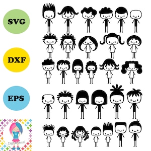Plak SVG-bestanden voor mensen. Digitale download. Cricut Joy / Cricut / silhouet / Scan n Cut-bestanden.
