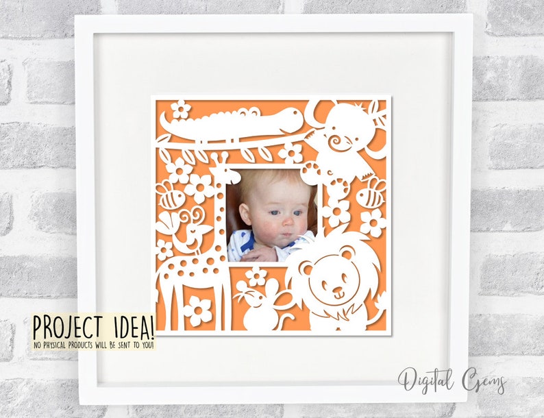 Animal Frame Paper Cut Design. Svg / Dxf / Eps / Png Files and Pdf ...