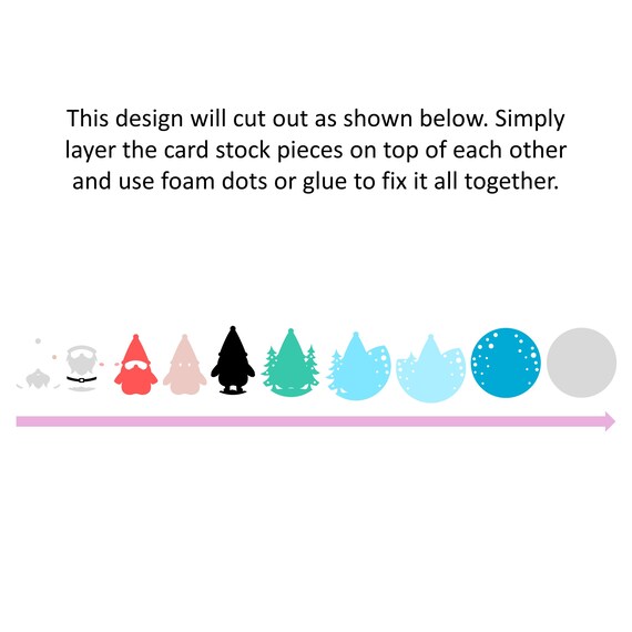 サンタのクリスマスシャドーボックス SVG: 3D ペーパークラフト