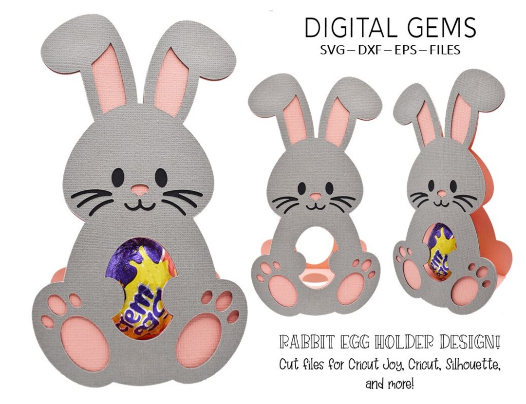 Egg Holder SVG Rabbit Design. Digital Download. Works With - Etsy