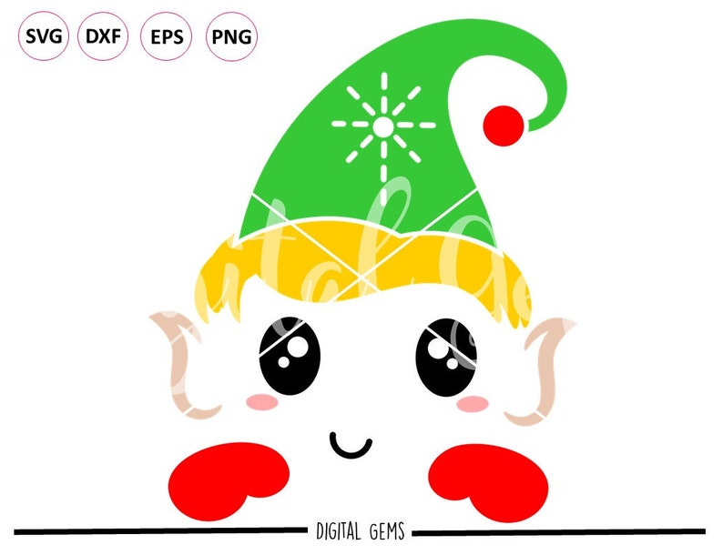 Junge Elfe Weihnachten Svg / Dxf / Eps / Png-Dateien. | Etsy