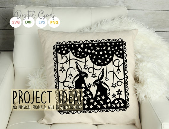 Rabbit Paper Cut Svg / Dxf / Eps / Files and Pdf / Png Rabbit Paper Cut Svg / Dxf / Eps / Files and Pdf / Png