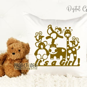 It's a Girl Paper Cut Design. Svg / Dxf / Eps / Png Files and Pdf / Png ...