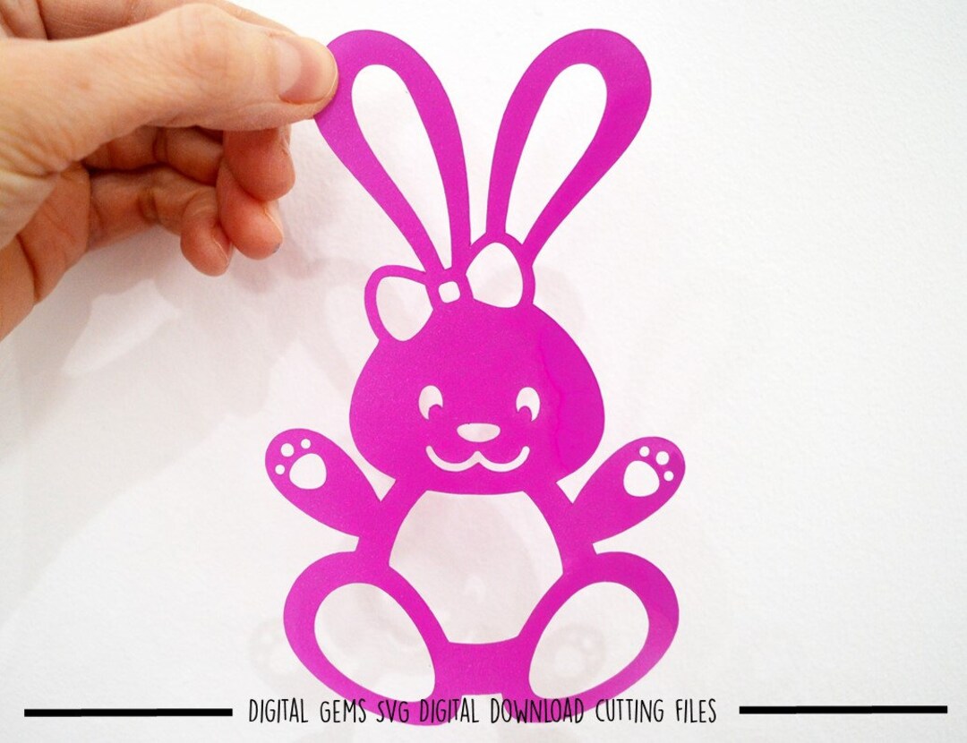 Bunny Rabbit Paper Cut Svg / Dxf / Eps / Files and Pdf / Png Printable ...