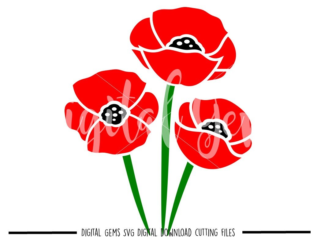 Download Poppy Flowers svg / dxf / eps / png files. Digital ...
