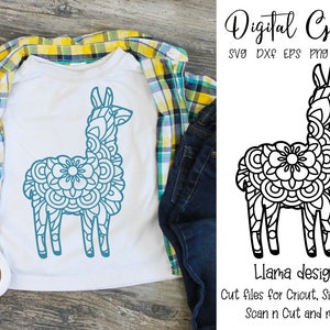 Llama svg / dxf / eps / png files. Digital download. Works with Cricut, Silhouette, Scan n Cut, SCAL & more!