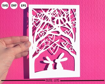 ②Rabbit-PaperCutting- Easy Paper Rabbit cutting for light up your Celebrations